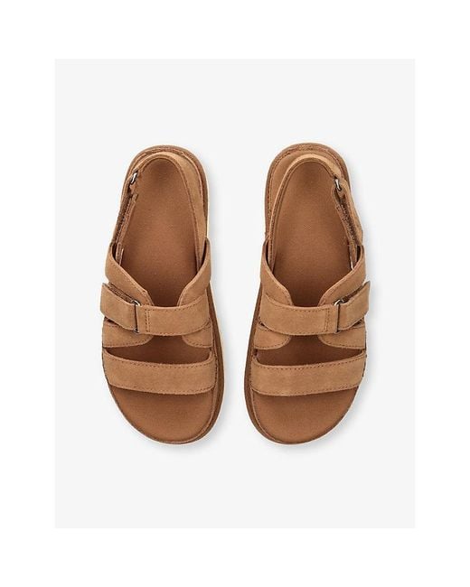 Ugg Brown Goldenstar Gleam Suede Sandals