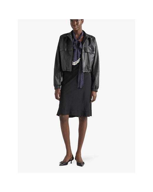 Prada Black Nappa Leather Jacket
