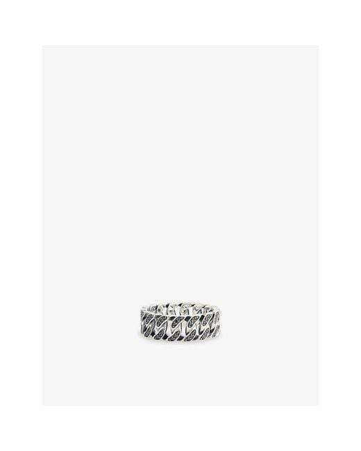 Thomas Sabo White Wide-Chain Sterling- Ring for men