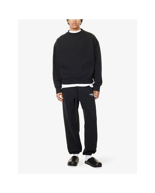 Fear Of God Black Always On Crew-Neck Cotton-Blend Sweatshirt for men