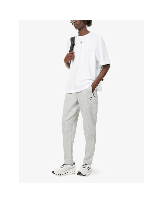 GYMSHARK Rest Day Essential Straight-Leg Cotton-Jersey Jogger in