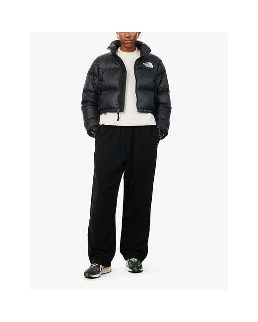 The North Face Nuptse Cropped Relaxed-Fit Hell-Down Jacket in 