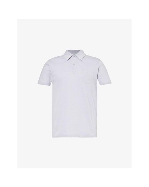 Sunspel White Riviera Regular-fit Short-sleeve Cotton-knit Polo Shirt X for men