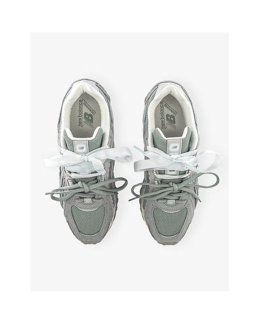 New Balance Gray 204L Suede And Mesh Trainers
