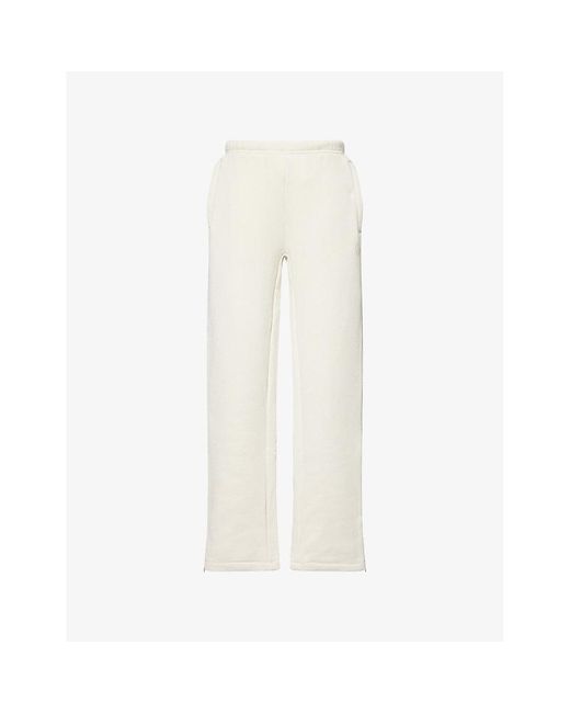 The Couture Club White Laundered Classics Cotton Jogging Bottoms