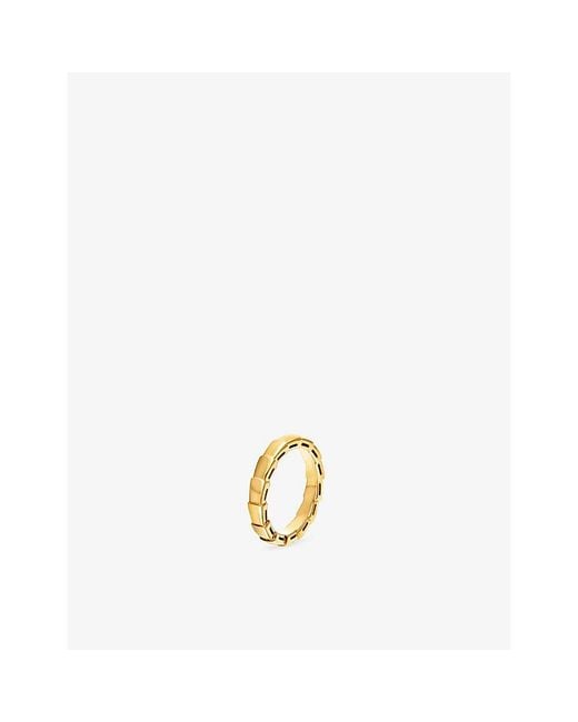 BVLGARI Metallic Serpenti Viper 18Ct Wedding Band Ring