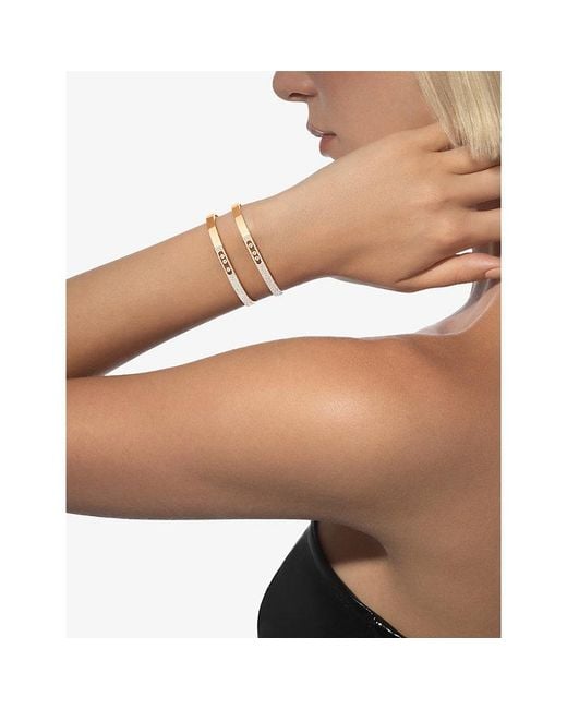 Messika Natural Move Noa 18Ct- And 0.90Ct Pavé-Diamond Bangle
