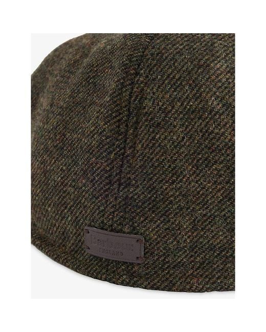 Barbour Brown Claymore Wool-Blend Baker Boy Cap for men