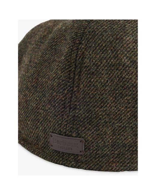 Barbour Brown Claymore Wool-Blend Baker Boy Cap for men