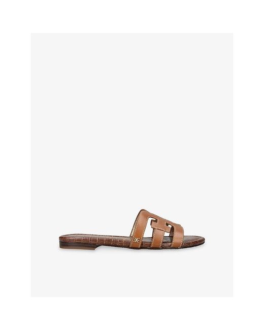 Sam Edelman Brown Bay Leather Sandals