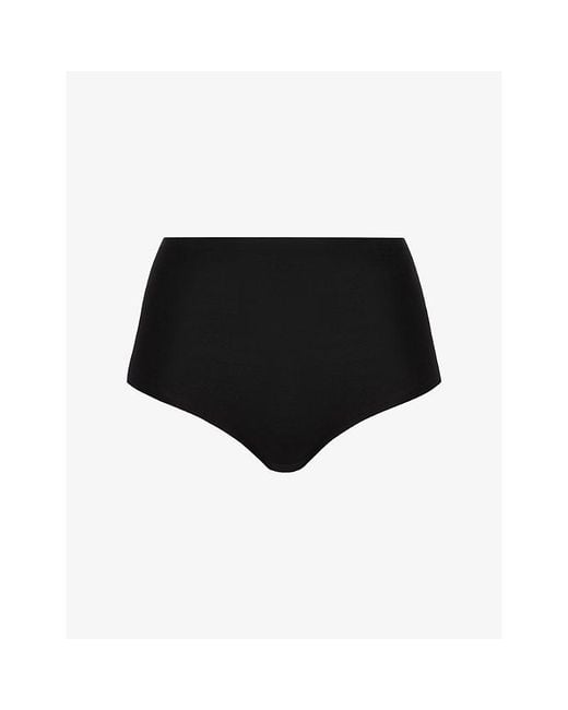 Chantelle Black Soft Stretch Seamless One Size High Leg Briefs