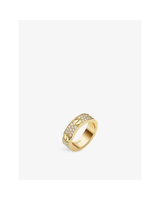 Cartier Metallic Love 18Ct- And 0.77Ct Diamond Ring