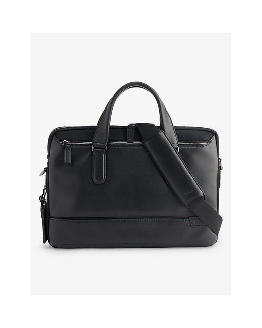 Tumi Sycamore Woven And Leather Briefcase in Black for Men Lyst