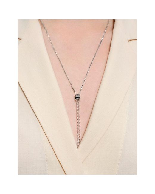 Boucheron White Quatre Edition 18Ct- And 0.18Ct Diamond Small Tie Necklace for men