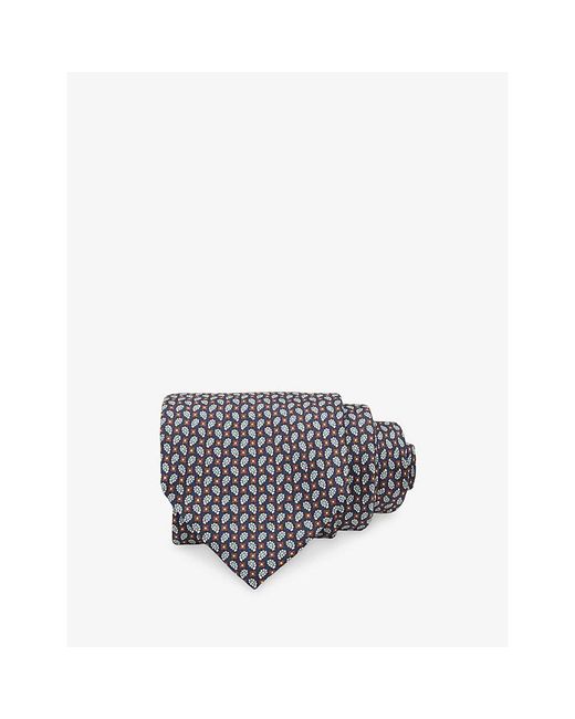 Reiss Gray Cenzo Silk Tie for men