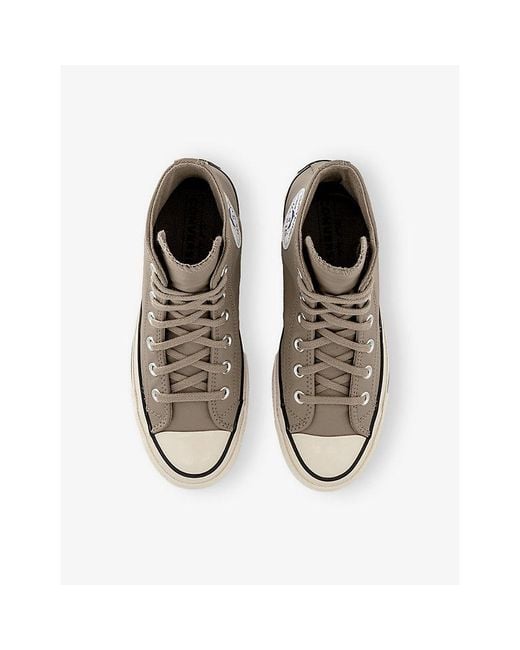 Converse Natural Chuck 70 Leather Trainers for men