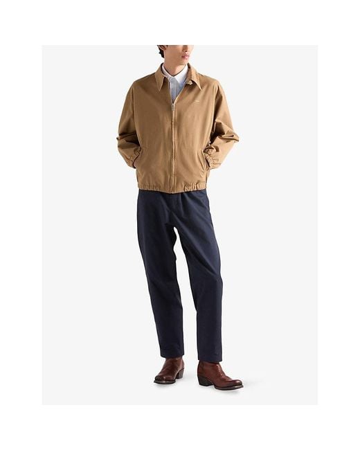 Prada Natural Cotton Bomber Jacket for men