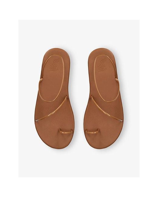 Ancient Greek Sandals Natural Kansiz Faux-Leather Sandals