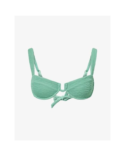 Cheap Monday Green Cala Roja U-Wire Bikini Top