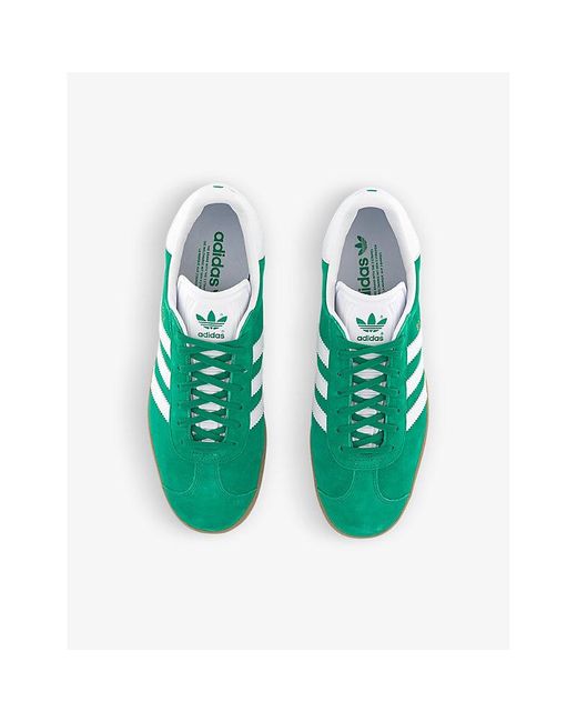 adidas Gazelle Suede Low-top Trainers Green for | Lyst