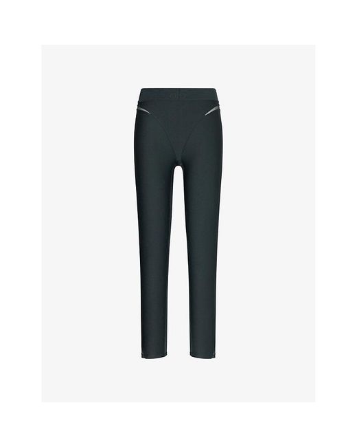 Alo Yoga Blue Alo Airlift 7/8 High-Waisted Stretch-Woven Leggings
