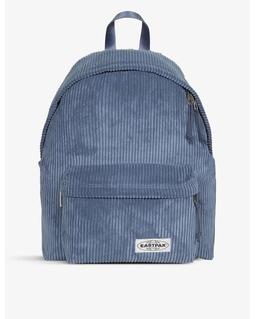 Eastpak Softrib Padded Woven Backpack in Blue Lyst UK