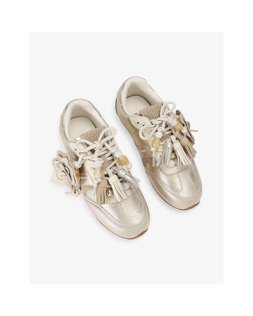 KG by Kurt Geiger White Lennon Leather Trainers