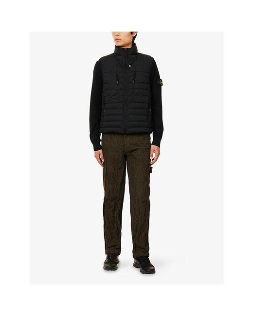 Stone Island Blue Seamless Tunnel Padded Nylon Down-Tc Gilet for men