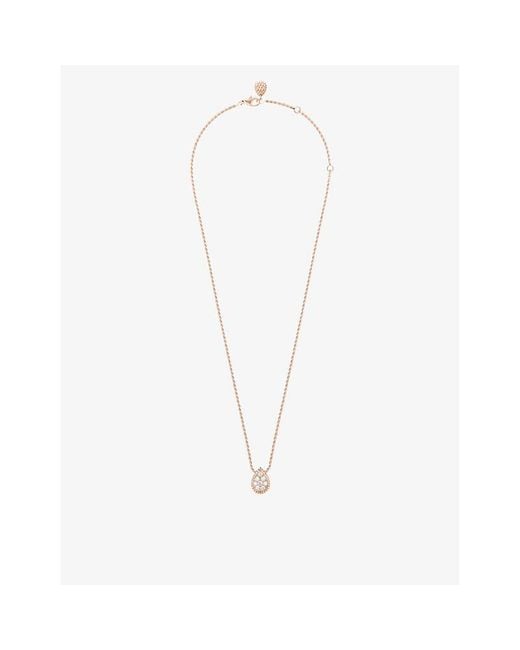 Boucheron White Serpent Bohème 18Ct- And Diamond Necklace