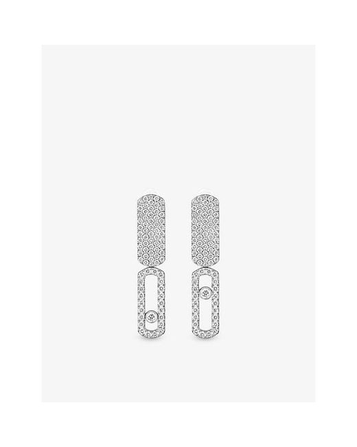 Messika White Imperial Move Small 18Ct And 0.70Ct Diamond Earrings