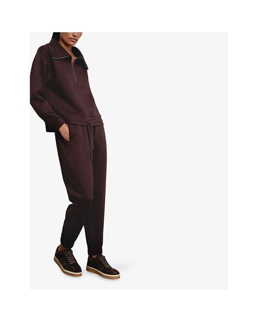 Reiss Multicolor Laney Tapered Elasticated-Waist Stretch-Woven Jogging Bottoms