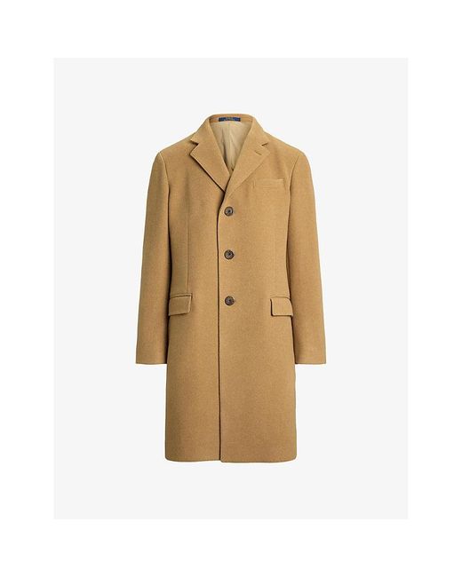 Polo Ralph Lauren Natural Collared Single-Breasted Wool-Blend Coat for men