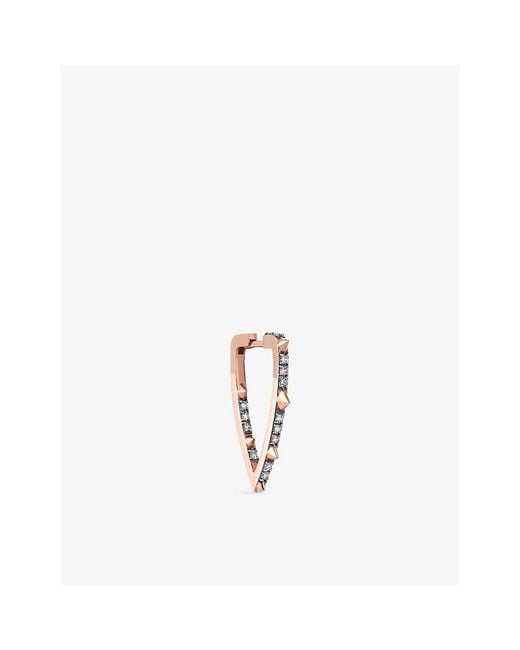 Kismet by Milka White Sting 0.20Ct Diamond Hoop Earring