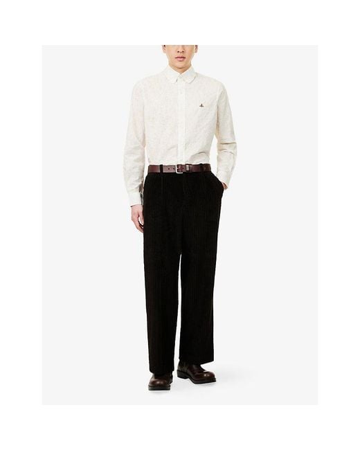 Vivienne Westwood White Krall Two-Button Cotton Shirt for men