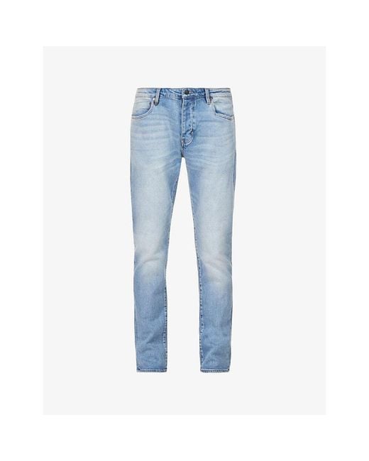 Neuw Blue Lou Tapered Mid-Rise Stretch-Cotton Denim Jeans for men