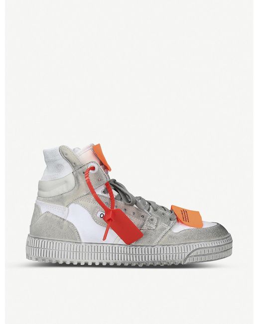 Off-White c/o Virgil Abloh White Off-court Leather High Top Trainers for men