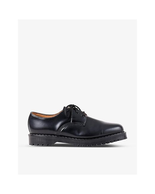 Sandro Black London Lace-up Smooth-leather Derby Shoes for men
