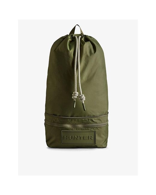 Hunter Green Travel Two-way Recycled-nylon Backpack