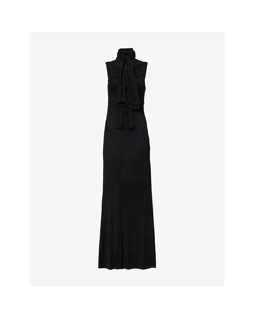 Alaïa Black Transparent Dress