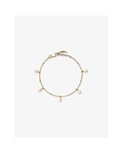 Missoma Metallic Pearl Baya 18Ct Vermeil Baroque Chain Bracelet