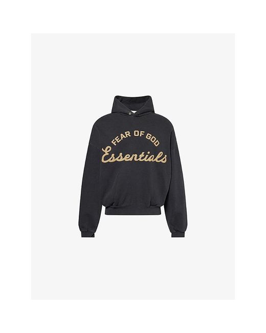 Fear Of God Black Training 90S Cotton-Fleece Hoody for men