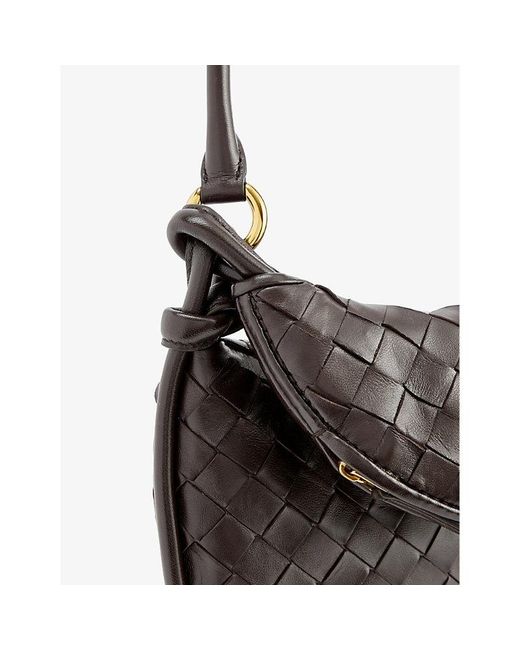 Bottega Veneta Gray Gemelli Leather Shoulder Bag