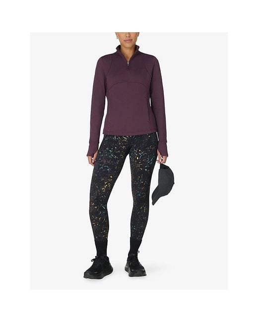 Sweaty Betty Black Power Foil Workout Leggings