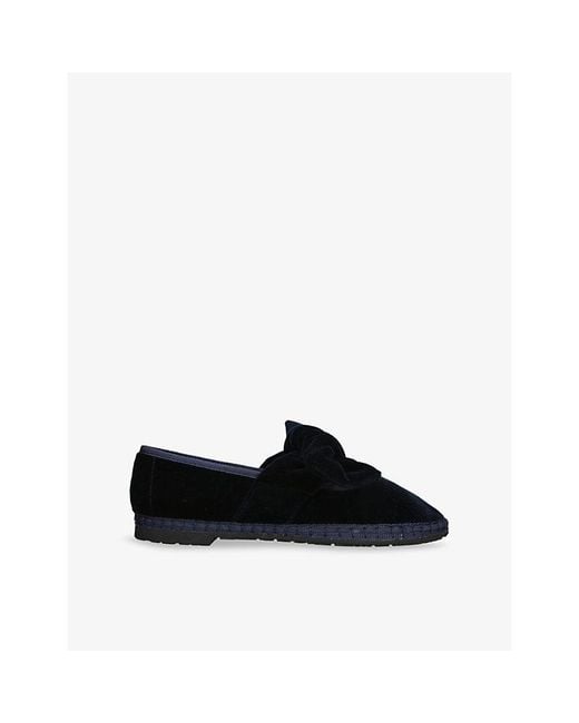 Flabelus Black Lyra Velvet Slippers