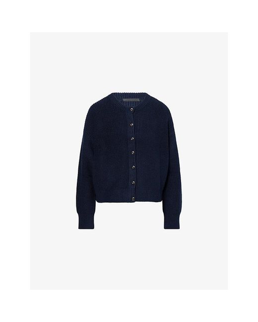 Jenni Kayne Blue Hayes Crew-Neck Cotton Cardigan