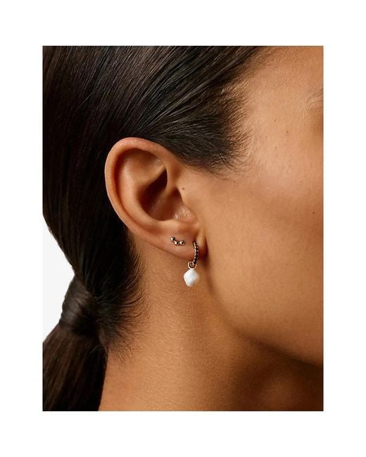 Missoma Metallic Trio 9Ct Flat Back Stud Earring