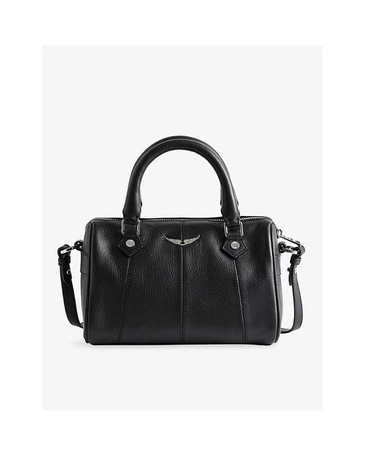 Zadig & Voltaire Black Sunny Vibe Xs Leather Shoulder Bag