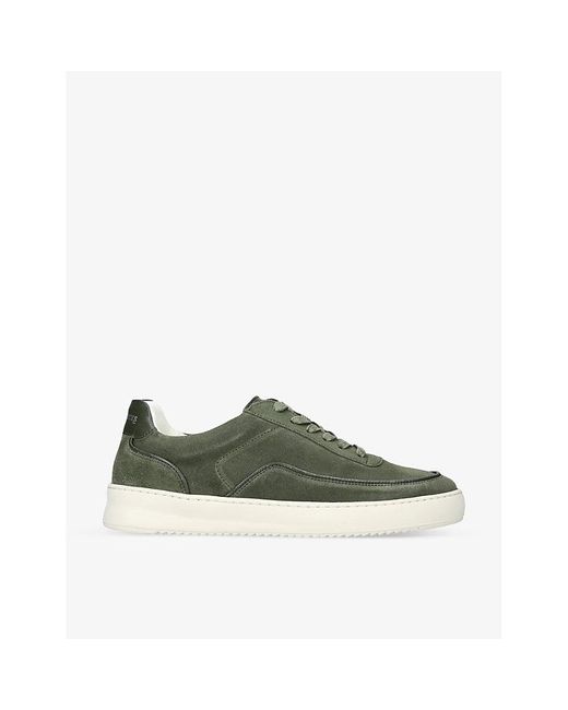 Filling Pieces Green Mondo Suede Low-top Trainers for men