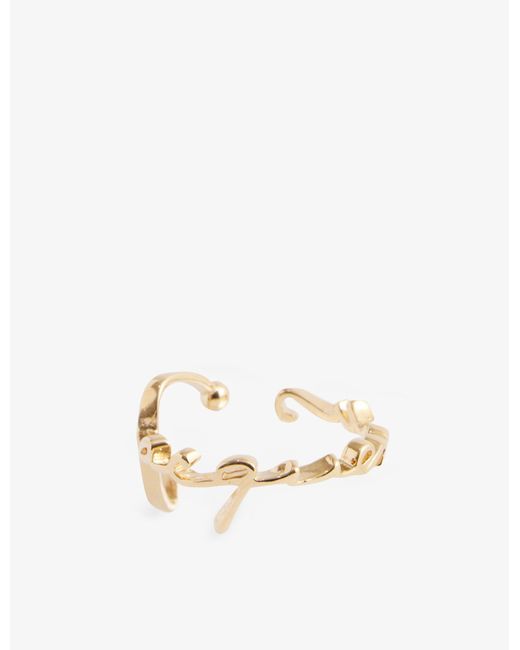 Jacquemus La Signature Brass Ring in White Lyst