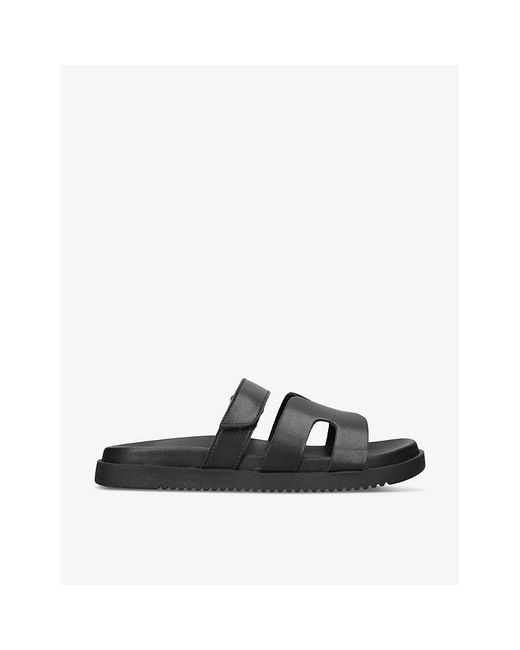 Steve Madden Black Mayven Slide